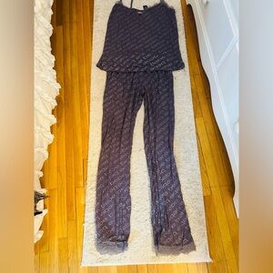 Bebe Charcoal Logo Sleepwear